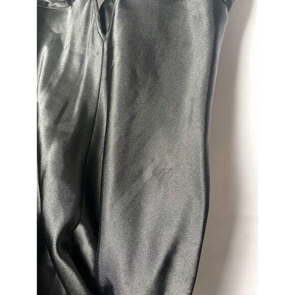 Sensara Slip Dress women's size Medium Black Satin Sexy Goth Vampire Romantic - Picture 3 of 4